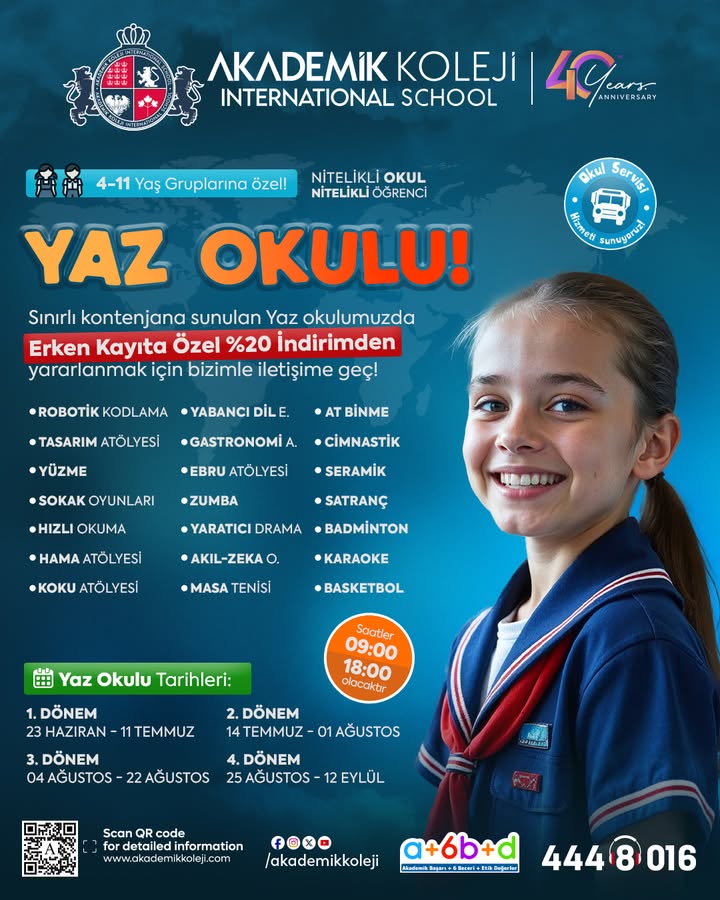 Bursa Akademik Koleji Yaz Okulu 2025
