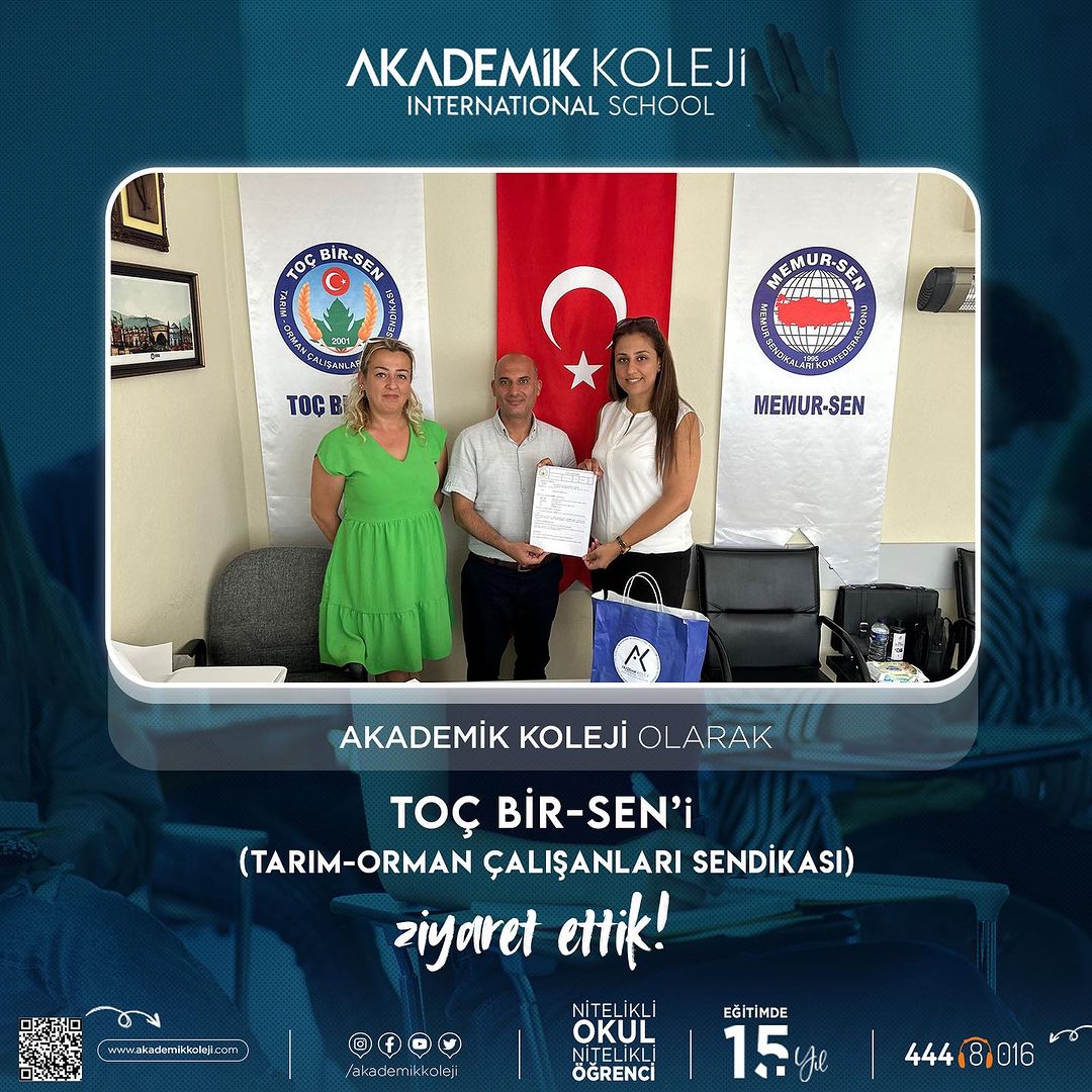 Akademik Koleji olarak, TOÇ BİR-SEN’i ziyaret ettik!