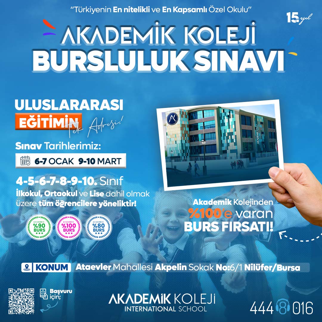 Akademik Koleji Bursluluk Sınavı 2024